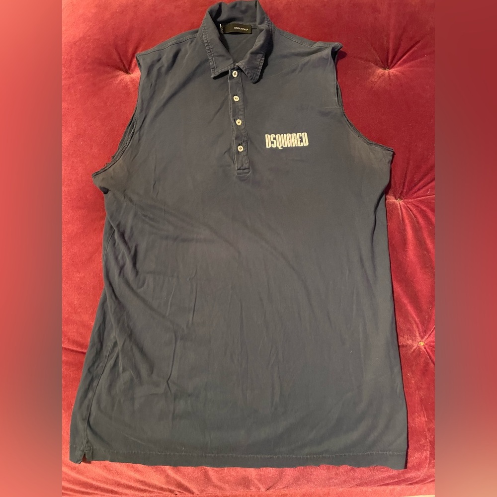 D Squared cut off sleeves